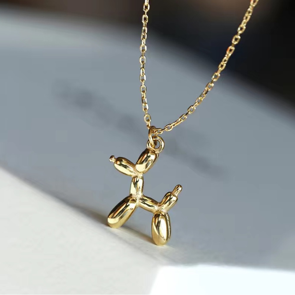 🎁 Balloon Animal Dog Necklace 🐶
